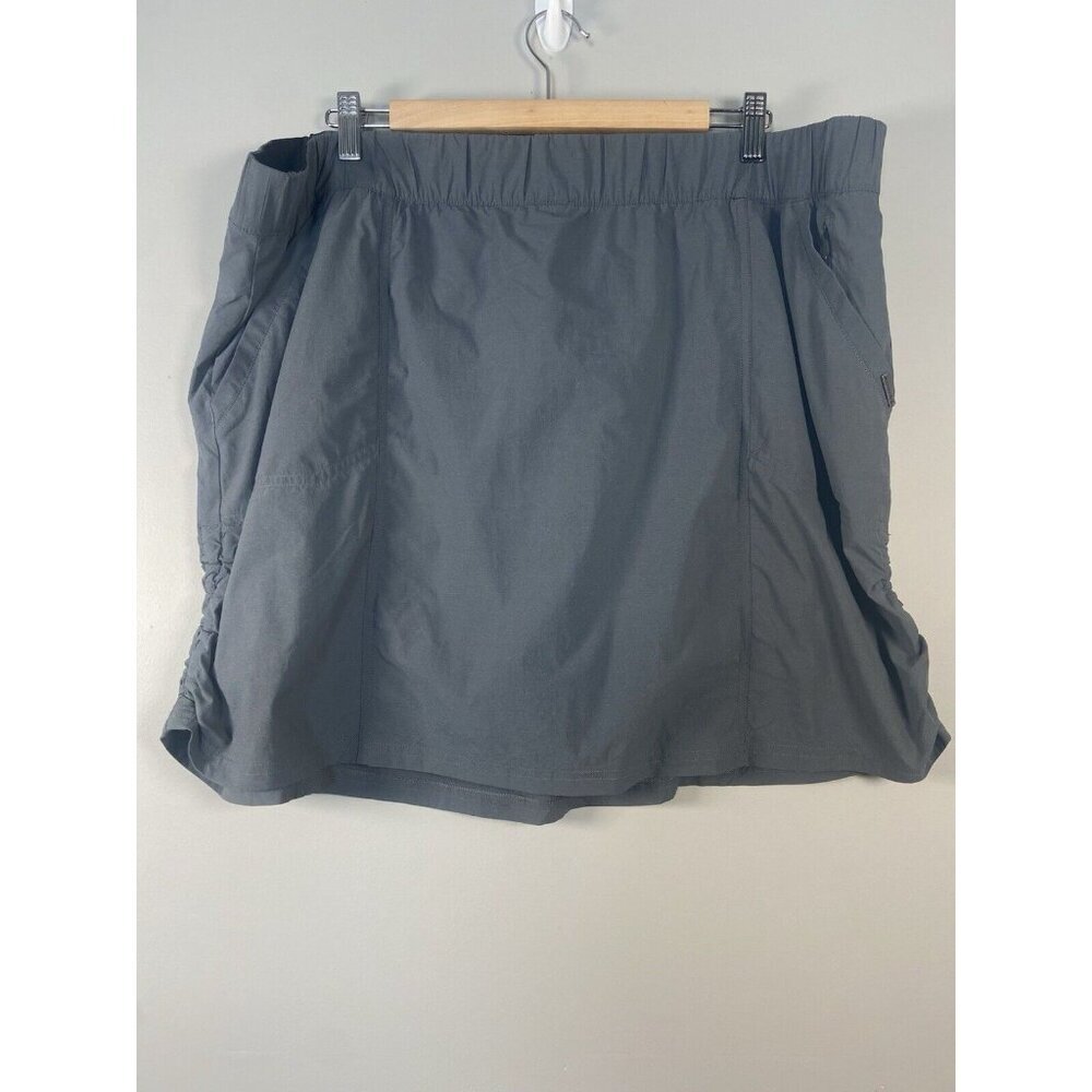 Prana Arch Skort Plus‎ Chalkboard Gray Athletic Size 3X Outdoor Athleisure NWT